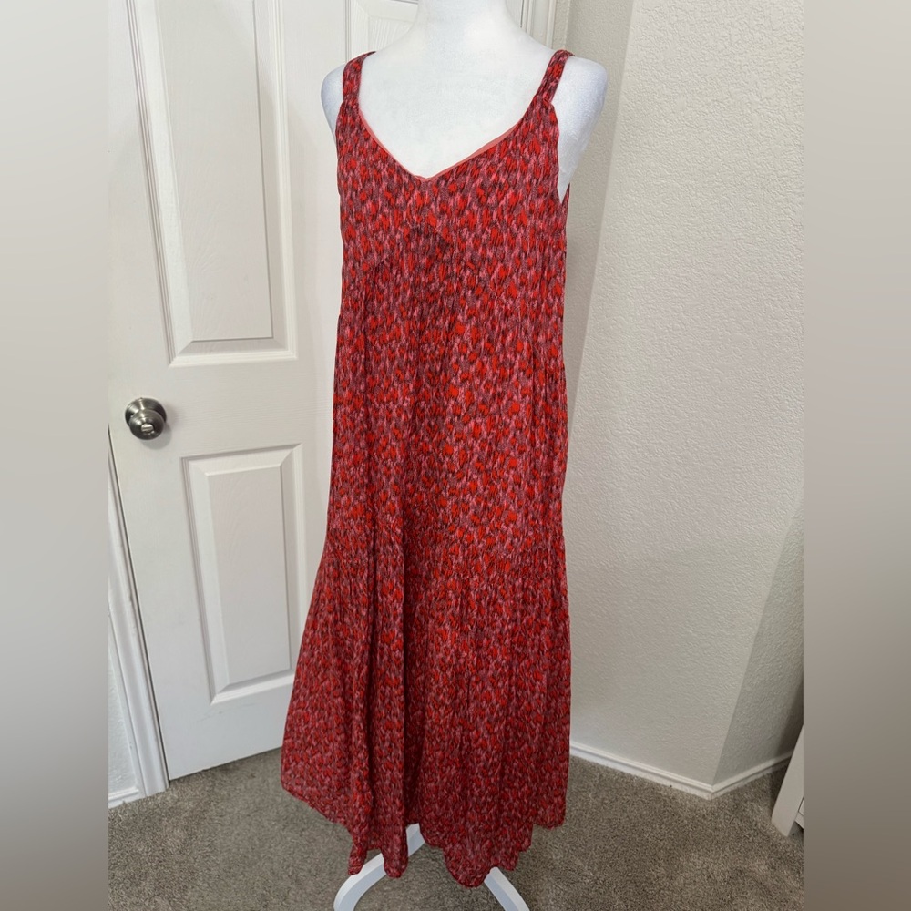 Joie Casual Cotton Red Pink Design Dress Size XS - Picture 8 of 11